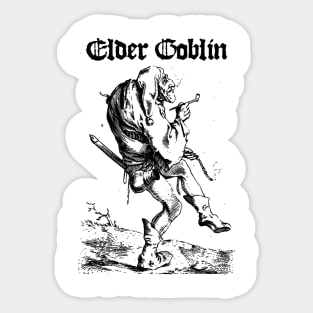 Elder Goblin - For the Glory of Blackholm Black Sticker